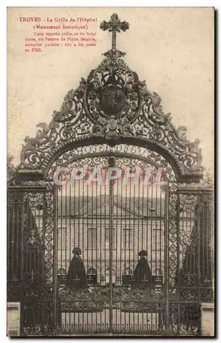 Cartes postales Troyes La Grille De l'Hopital