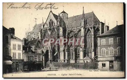 Cartes postales Troyes Eglise Saint Urbain