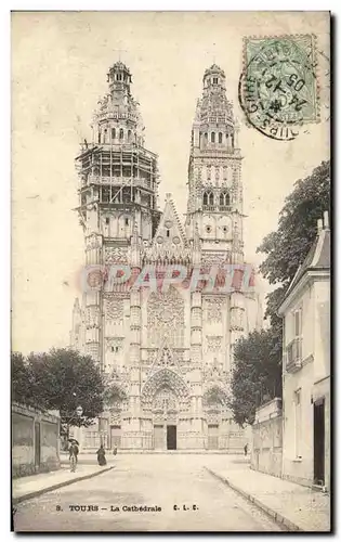 Cartes postales Tours La Cathedrale