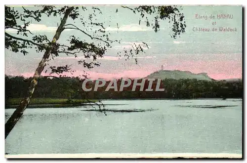 Cartes postales Etang de Hanau et Chateau de Weldeck