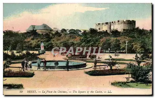 Ansichtskarte AK Brest La Place du Chateau The Square of the Castle