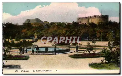 Cartes postales Brest La Place du Chateau