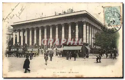 Cartes postales Paris La Bourse