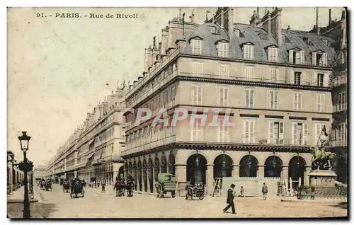 Cartes postales Paris Rue de Rivoli Statue Jeanne d&#39arc