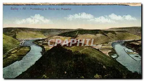 Cartes postales Bullay Alf Marienburg Blick ins Moseltal