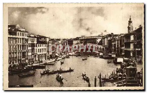 Cartes postales Venezia Ponte du Riatto Pont de Rialto