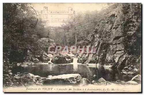 Ansichtskarte AK Environs de Vichy Cascade du Sichon a l&#39ardoiserie