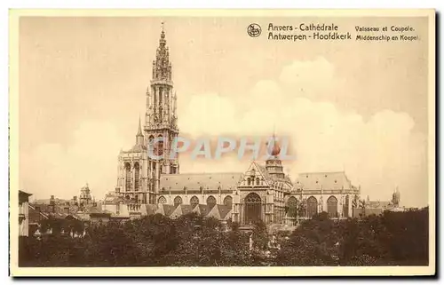 Cartes postales Anvers Cathedrale Vaisseau et Coupole Antwerpen Hoofdkerk