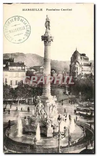 Cartes postales Marseille Fontaine Cantinl