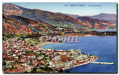 Cartes postales Monte Carlo Vue Generale