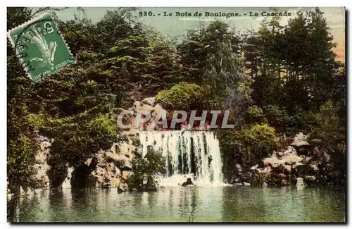 Cartes postales Le Bois De Boulogne La Cascade