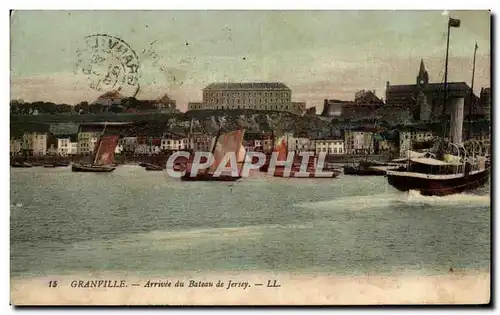 Cartes postales Granville Arrivee du Bateau de Jersey