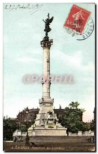 Cartes postales Bordeaux Monument des Girondins