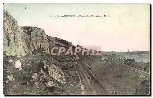 Cartes postales Ste Adresse Dans les Falaises