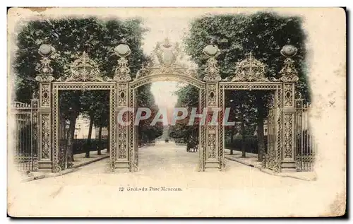 Ansichtskarte AK Grille du Parc Monceau Paris