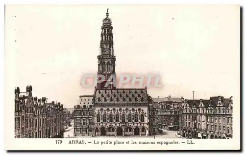 Ansichtskarte AK Arras La Petite Place et les maison espagnoles