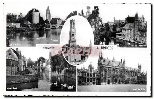 Cartes postales Souvenir de Bruges