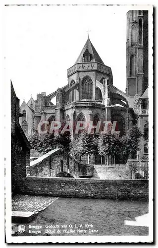 Cartes postales Brugge Oedeclle Van Bruges Detail de l&#39Eglise Notre Dame