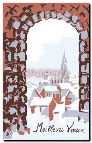 Cartes postales Meilleurs Voeux Village de France