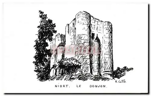 Cartes postales moderne Niort Le Donjon