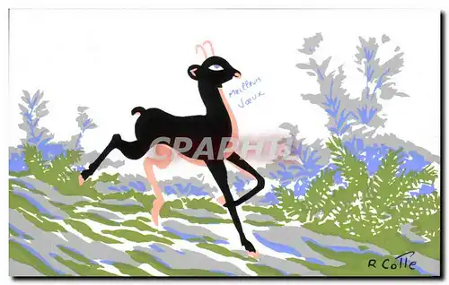 Moderne Karte Meilleurs Voeux Biche