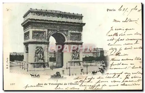 Cartes postales Paris Arc de Triomphe de l&#39Etoile