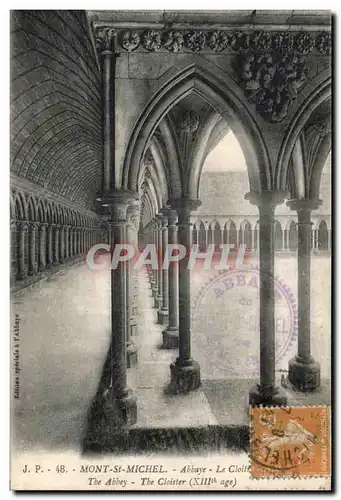 Cartes postales Mont St Michel Abbaye Le Cloitre The Abbey The Cloister