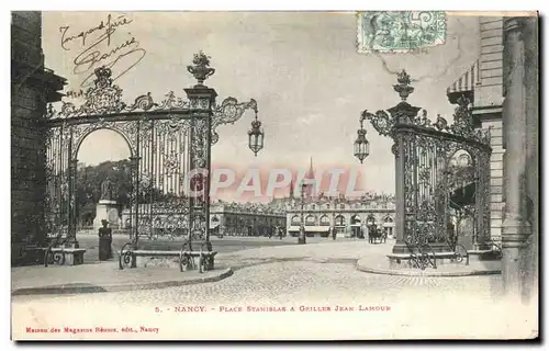 Cartes postales Nancy Place Stanislas Grilles Jean Lamour