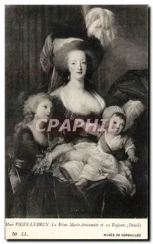 Ansichtskarte AK Mme Vigee Lebrun La Reine Marie Antoinette et ses Enfants