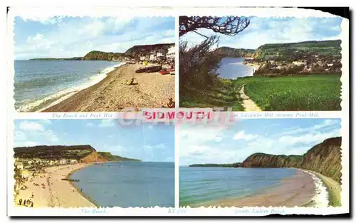 Ansichtskarte AK Sidmouth The Beack Et Jacates Laddes Beach