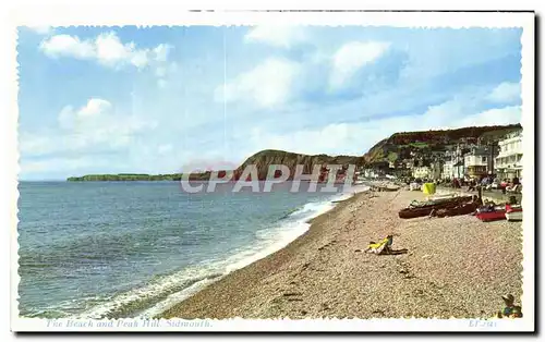 Ansichtskarte AK The Beach and peak Hill Sidmouth