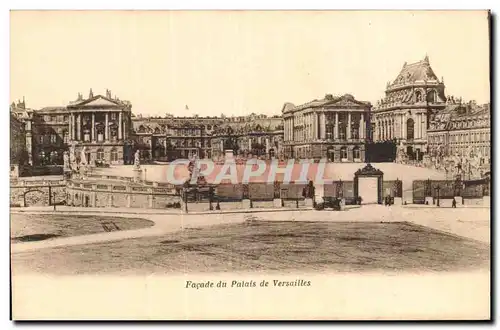 Cartes postales Facade du Palais de Versailles