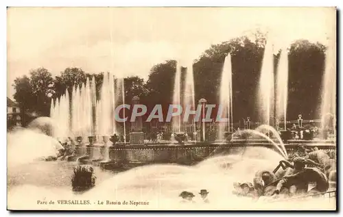 Cartes postales Parc de Versailles Le Bassin de Neptune