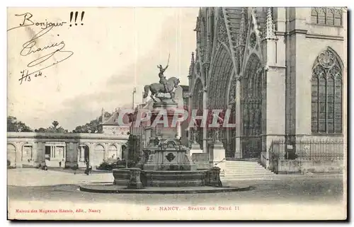 Cartes postales Nancy Statue De Rene II