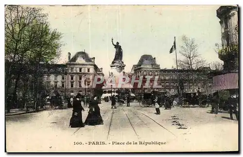 Cartes postales Paris Place De La Republique