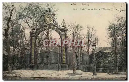 Cartes postales Paris Grille de L&#39Elysee