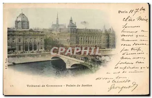 Cartes postales Tribunal de Commerce Palais de Justice Paris