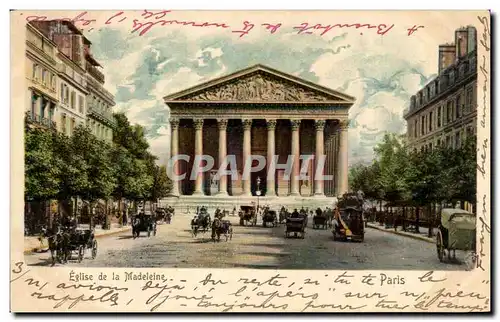 Cartes postales Paris Eglise de la Madeleine