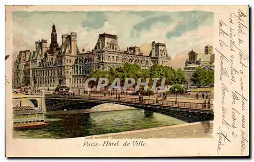 Cartes postales Paris Hotel de Ville