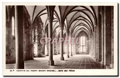 Cartes postales Paris Abbaye Du Mont Saint Michel Salle des Hotes