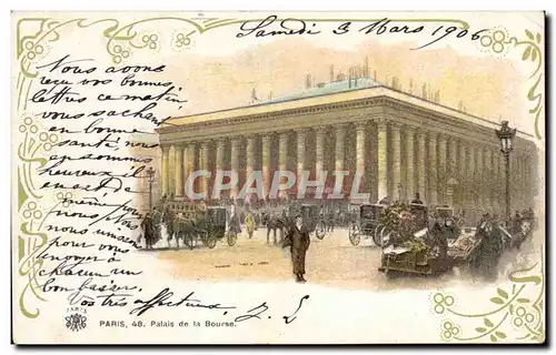 Cartes postales Paris Palais de la bourse