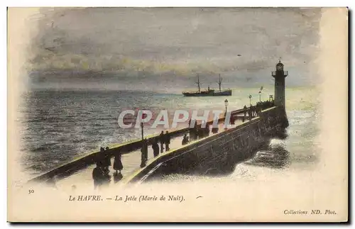 Ansichtskarte AK Le havre Le Jetee Bateau Phare