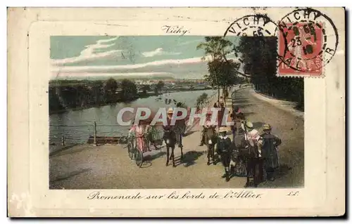 Cartes postales Vichy Premenade sur les bords de l&#39Allier Ane Donkey