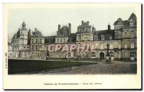 Ansichtskarte AK Palais de Fontainebleau Cour des Adieux