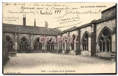 Cartes postales Toul Le Cloitre de la Cathedrale