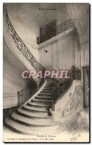 Cartes postales Toul Illustre Escalier du Tribunal