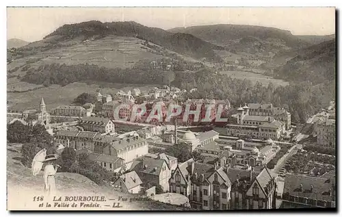 Cartes postales La Bourboule Vue de Fenestre et la Vallee de Vendeix