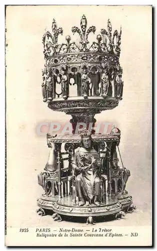 Cartes postales Paris Notre Dame Le Tresor Reliquaire de la Sainte Couronne d&#39Epines