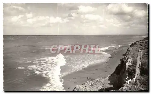 Cartes postales Saint Aubin Sur Mer (Calvados) Les Falaises et la Mer