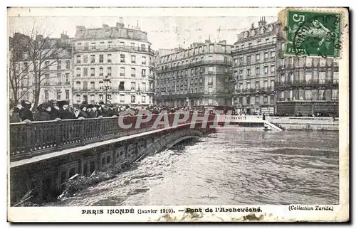 Ansichtskarte AK Paris Inonde Pont de I&#39Archeveche